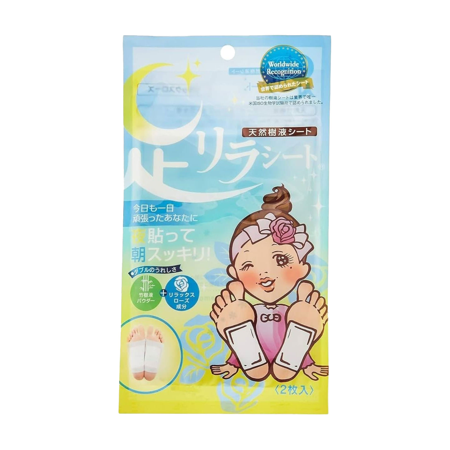 Детокс-пластирі для ніг Megumi Foot Relax Sheet Троянда, 2 шт